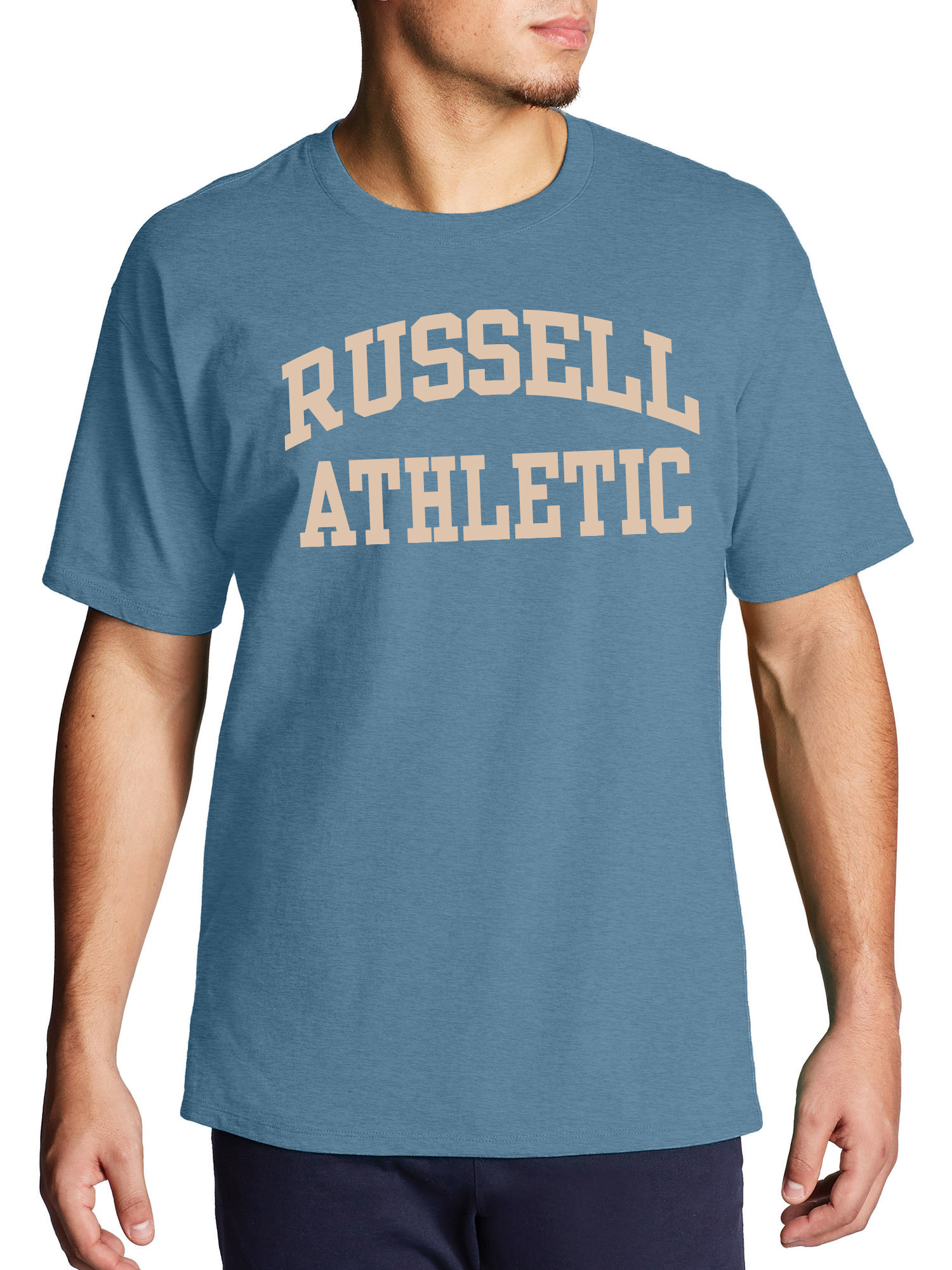 Russell Athletic Big \u0026 Tall Men's Classic Logo Graphic Tee, Sizes XLT-6XL